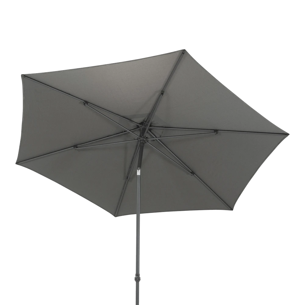 Azzurro Stokparasol 300 Cm U00d8 - Charcoal 4 Azzurro Stokparasol 300 Cm U00d8 - Charcoal - Afbeelding 2