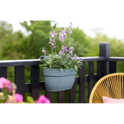 Elho Balkonbak Vibia Campana Easy Hanger Medium - Vintage Blauw -Groen Verkoop balkonbak vibia campana easy hanger medium vintage blauw balkonbak vintage blauw 5 1