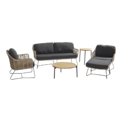 Belmond Lounge Bank 2.5-zits - Incl. Kussens -Groen Verkoop belmond lounge bank 25 zits incl kussens 3 1