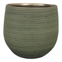 Bloempot Lydia - D31 X H28cm - Shiny Green