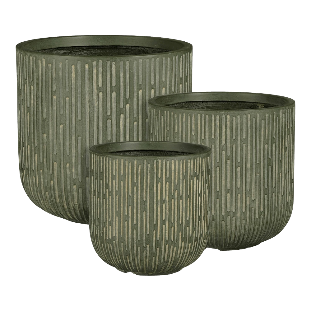 Bloempot Malmo - D44,5 X H44cm - Groen 4 Bloempot Malmo - D44,5 X H44cm - Groen - Afbeelding 2