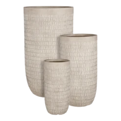 Bloempot Tallinn - D24 X H48,5cm - Taupe