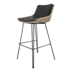 Bohemian Bar Stoel - Naturel - Incl. Kussen -Groen Verkoop bohemian bar stoel naturel incl kussen 5 1