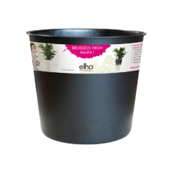 Plantencontainer Elho Brussels Diamond Hoog 32cm - Living Black