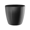Bloempot Elho Brussels Diamond Rond 30cm - Metallic Zwart -Groen Verkoop brussels diamond rond 30cm bloempot metallic zwart 1 9