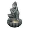 Buddha Met Waterschaal - 82cm Hoog - Polystone -Groen Verkoop buddha met waterschaal 82cm hoog polystone 1