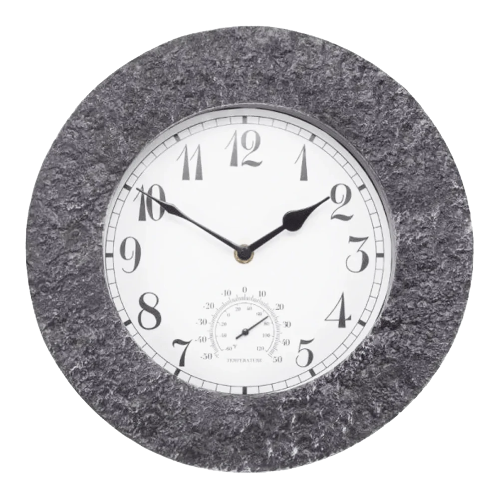 Buitenklok Stonegate Granite - 2in1 - 30cm 3 Buitenklok Stonegate Granite - 2in1 - 30cm