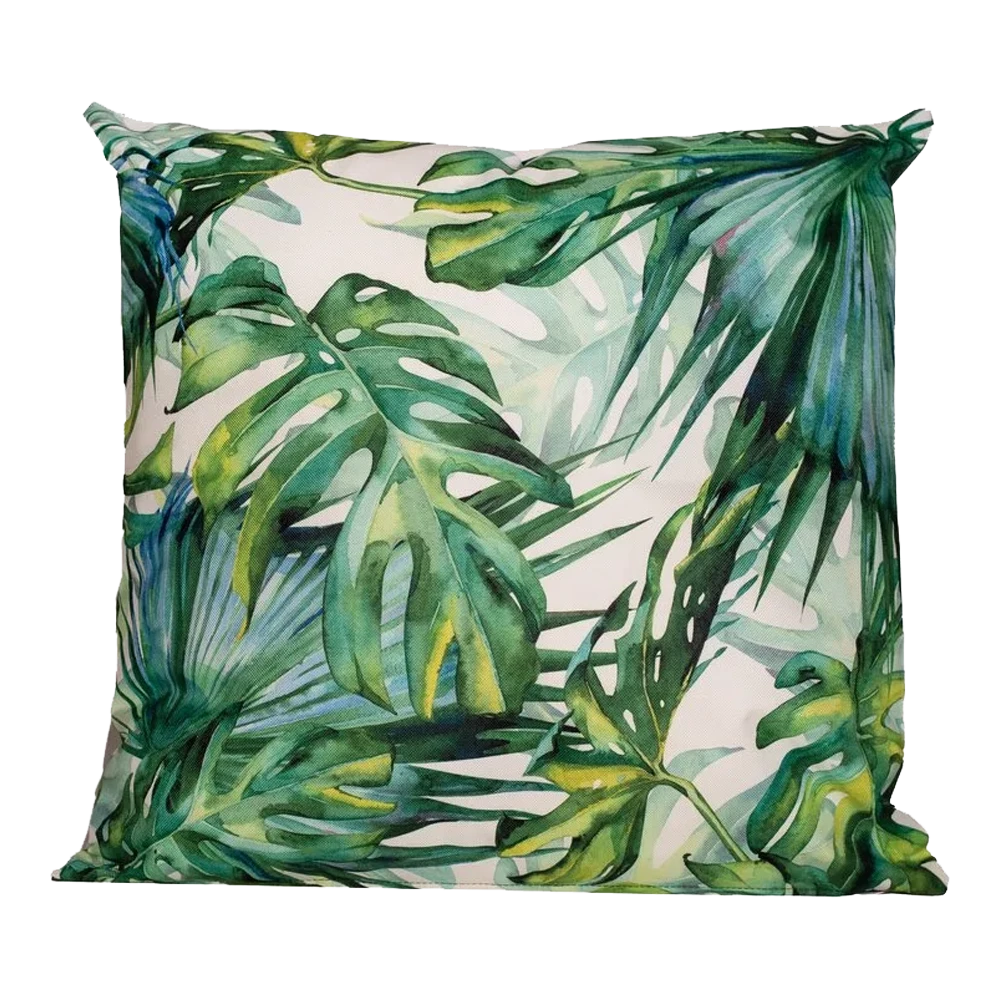 Buitenkussen Monstera 45x45cm - Tuinkussen 3 Buitenkussen Monstera 45x45cm - Tuinkussen