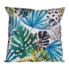 Buitenkussen Palmblad Blauw 45x45cm - Tuinkussen