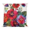 Buitenkussen Rode Bloemen 45x45cm - Tuinkussen 2 Buitenkussen Rode Bloemen 45x45cm - Tuinkussen -Groen Verkoop buitenkussen rode bloemen 45x45cm tuinkussen polyester 1