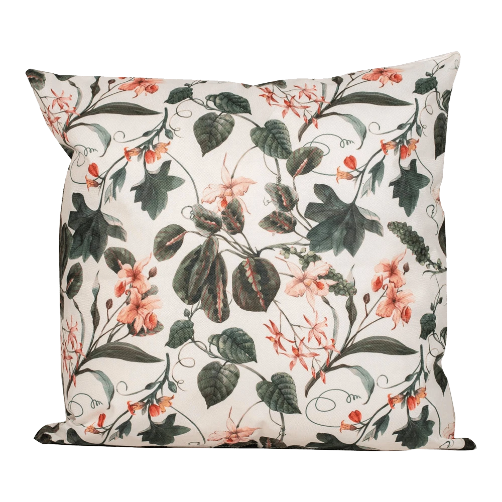 Buitenkussen Roze Bloem 45x45cm - Tuinkussen 3 Buitenkussen Roze Bloem 45x45cm - Tuinkussen