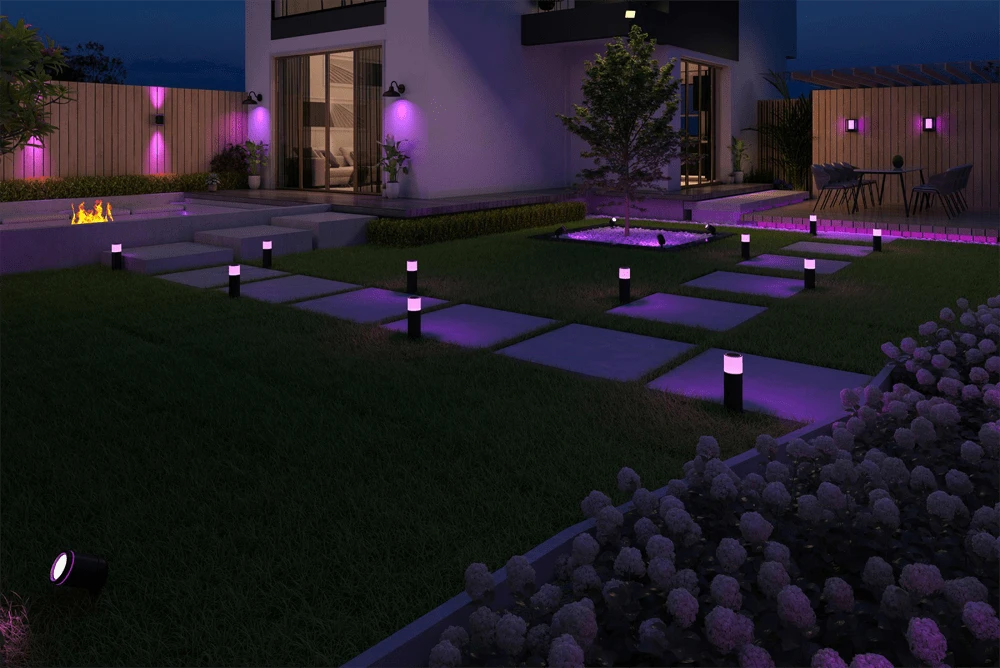 Calex Smart Outdoor Tuinspot RGB CCT 200cm Kabel Met Plug - 4W 380lm - Afbeelding 4