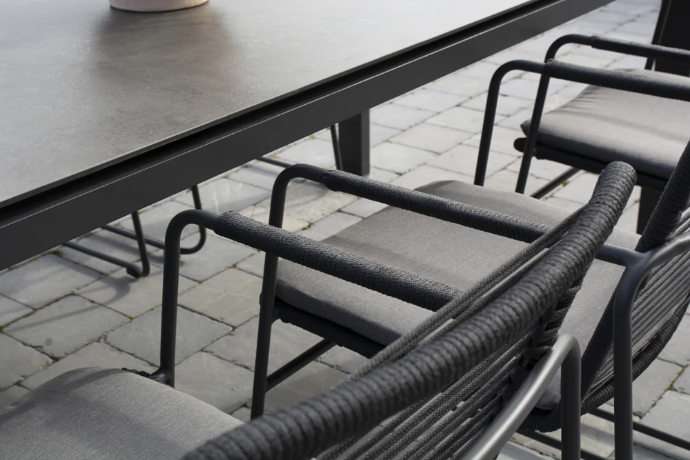 Elba Dining Stoel - Antraciet - Incl. Kussen 6 Elba Dining Stoel - Antraciet - Incl. Kussen - Afbeelding 4