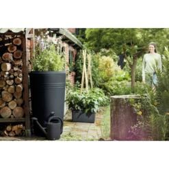 Elho Regenton - Green Basics - 200L - Zwart 13 Elho Regenton - Green Basics - 200L - Zwart -Groen Verkoop elho regenton green basics 200l zwart 5 1