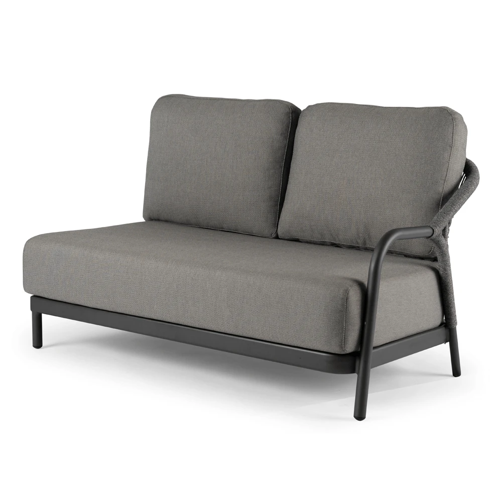 Fiona Lounge 2-zits Links - Charcoal 3 Fiona Lounge 2-zits Links - Charcoal