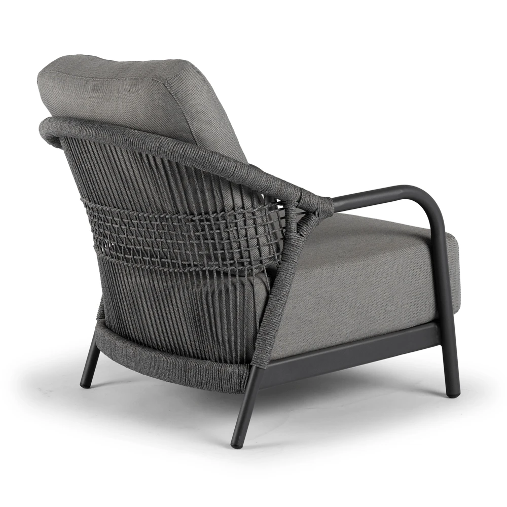 Fiona Loungestoel - Charcoal 4 Fiona Loungestoel - Charcoal - Afbeelding 2