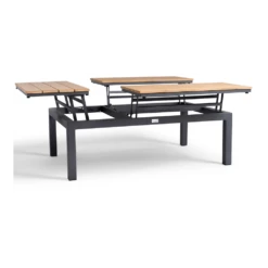 Flip-Up Coffee Tafel - 120 X 79 X 42 Cm - Teak -Groen Verkoop flip up coffee tafel 120x79x42 cm teak 4