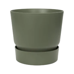 Elho Bloempot Greenville Rond 47cm - Bladgroen