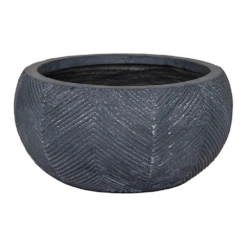 Plantenschaal Iowa Bullet - D56 X H28cm - Donkergrijs