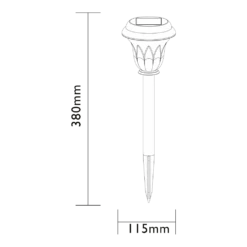 Luxform Hybride Solar Tuinlamp Vermont 10 Lumen -Groen Verkoop luxform hybride solar tuinlamp vermont 10 lumen solar batterij 4 2