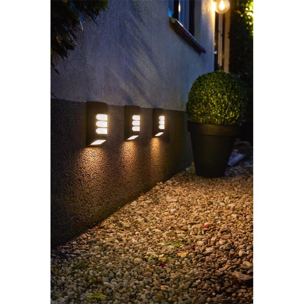 Luxform Hybride Solar Wandlamp Indiana 7,5-15 Lumen - Afbeelding 3