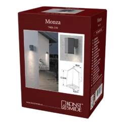 Konstsmide Monza 230V Wandlamp Downspot 13.5cm, GU10 Max 1x 35W -Groen Verkoop monza 230v wandlamp downspot 135cm gu10 max 1x 35w netstroom 4