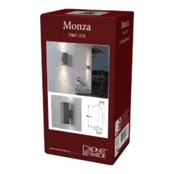 Konstsmide Monza 230V Wandlamp Twinspot 20cm, GU10 Max 2x 35W -Groen Verkoop monza 230v wandlamp twinspot 20cm gu10 max 2x 35w netstroom 4