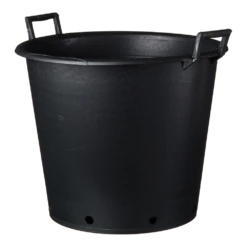 Nature - Ritzi Container Zwart 50L - Met Handgreep