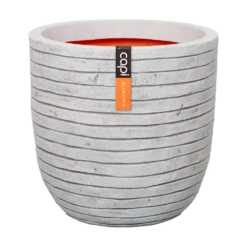 Capi Bloempot Bol Nature Row NL - D43 X H41cm - Ivoor