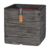 Capi Plantenbak Vierkant Nature Rib NL - L30 X B30 X H30cm - Antraciet -Groen Verkoop pot vierkant rib nl 30x30x30 antraciet plantenbak 1 5