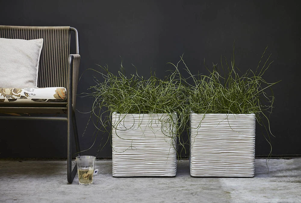 Capi Plantenbak Vierkant Nature Rib NL - L30 X B30 X H30cm - Ivoor 5 Capi Plantenbak Vierkant Nature Rib NL - L30 X B30 X H30cm - Ivoor - Afbeelding 3