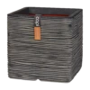 Capi Plantenbak Vierkant Nature Rib NL - L40 X B40 X H40cm - Antraciet -Groen Verkoop pot vierkant rib nl 40x40x40 antraciet plantenbak 1 5
