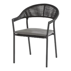 Sienna Dining Stoel - Grijs - Incl. Kussen