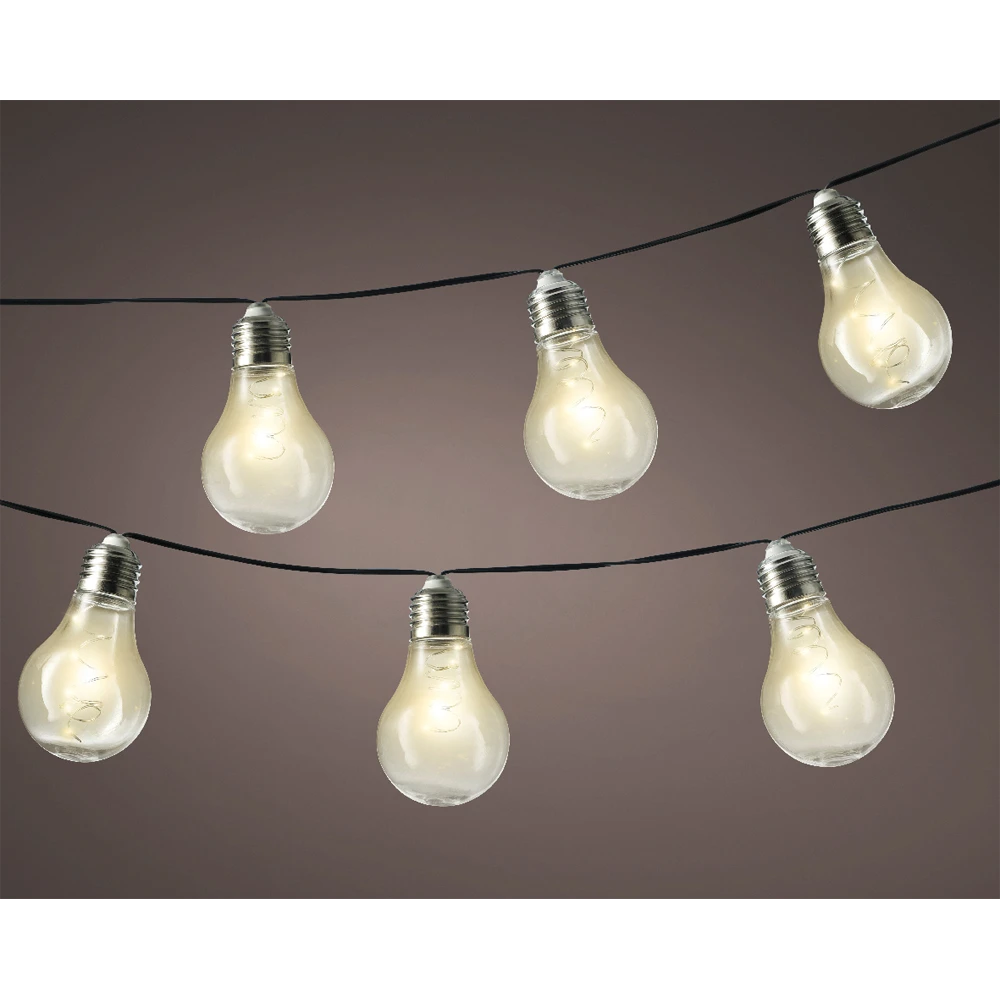 Lumineo Solar Feestverlichting Lichtsnoer - 450cm - 50 LED Lampen - Warm Wit 4 Lumineo Solar Feestverlichting Lichtsnoer - 450cm - 50 LED Lampen - Warm Wit - Afbeelding 2