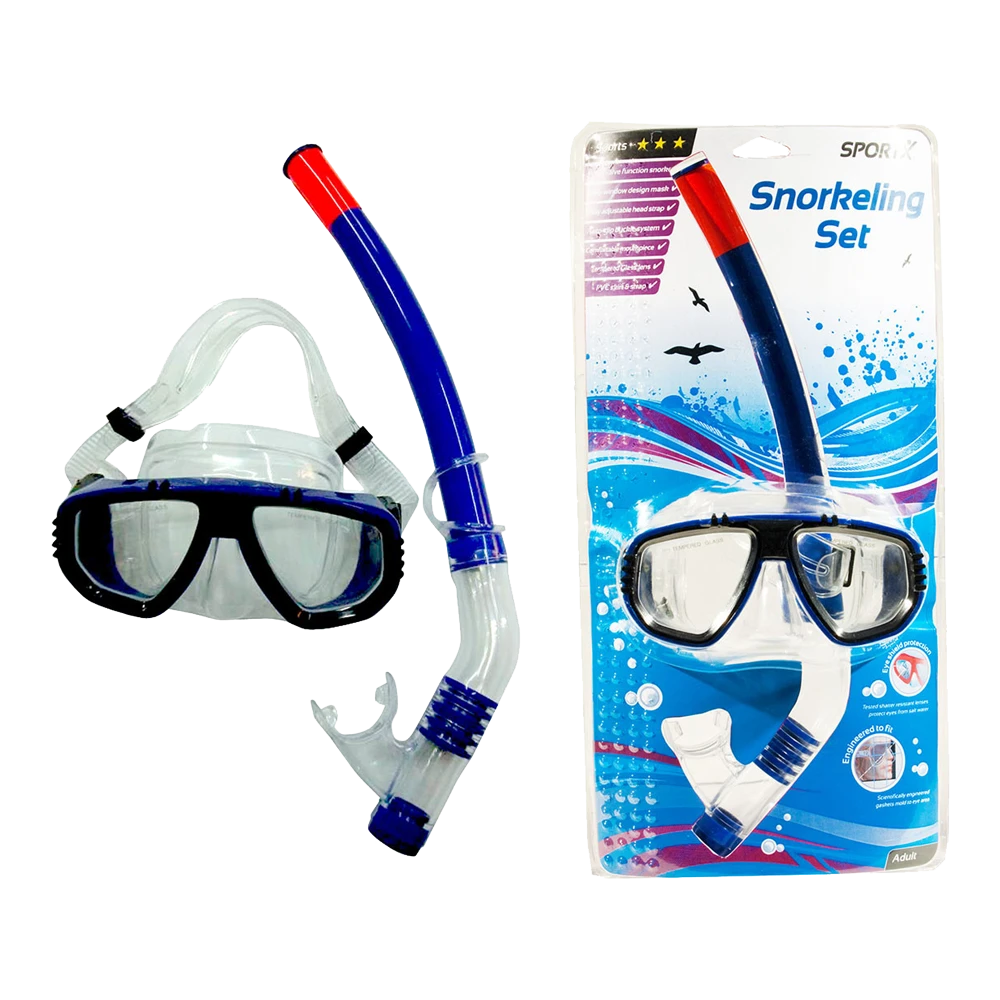 SportX Snorkelset Duikset - Sport - Voor Volwassen - Div. Kleuren 3 SportX Snorkelset Duikset - Sport - Voor Volwassen - Div. Kleuren