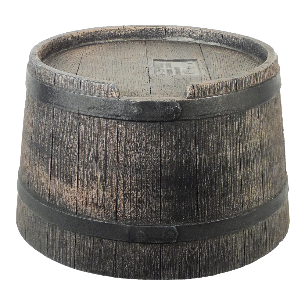 Standaard Voor Nature Regenton 120L Met Houtlook - H30,5xu00d858cm - Nature