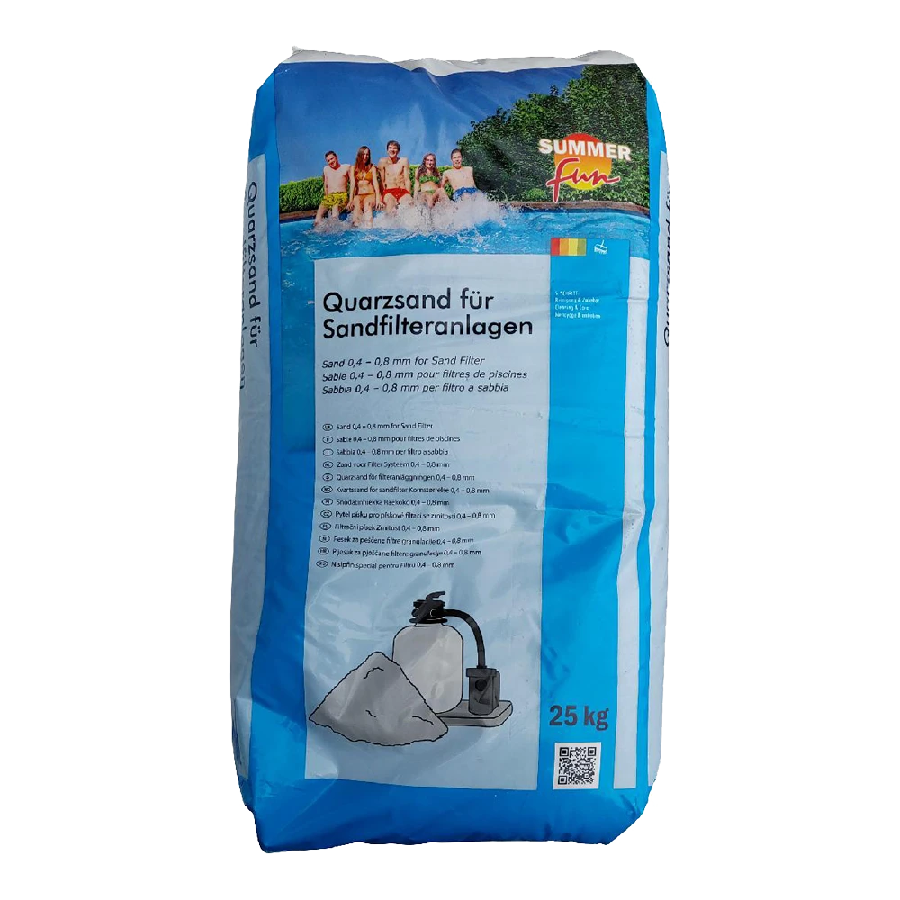 Summer Fun Filterzand 0,4 Tot 0,8 Mm 25 Kg 3 Summer Fun Filterzand 0,4 Tot 0,8 Mm 25 Kg