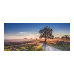 Tuinposter Boom Op Heide - 110x45cm