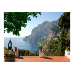 Tuinposter Mediterraans Terras - L - 120x90cm