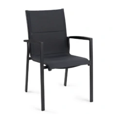 Tuinstoel Foxx - Alu Stapelbare Stoel - Charcoal