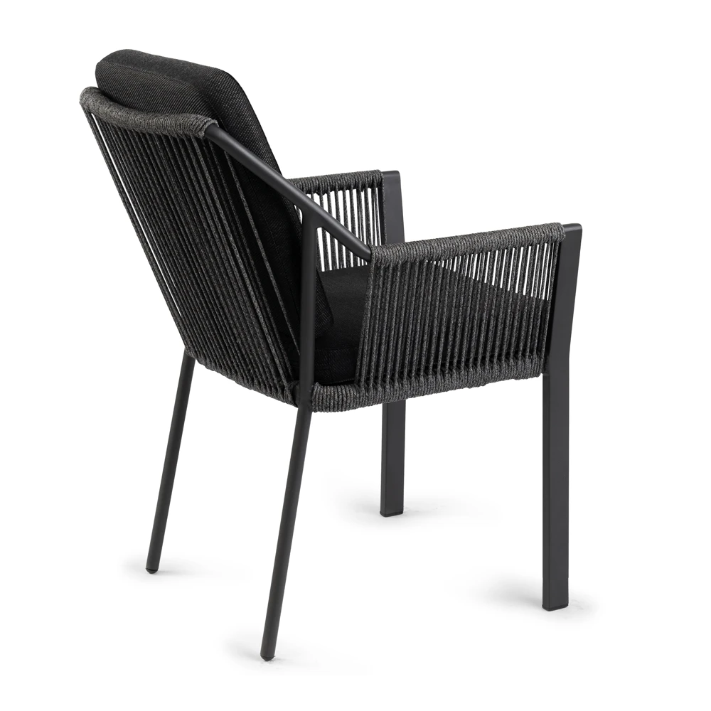 Tuinstoel Liv - Dining Stoel - Zwart 4 Tuinstoel Liv - Dining Stoel - Zwart - Afbeelding 2