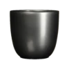 Bloempot Tusca - D31 X H28.5cm - Antraciet 1 Bloempot Tusca - D31 X H28.5cm - Antraciet -Groen Verkoop tusca pot rond antraciet h28 5xd31cm bloempot 1 4