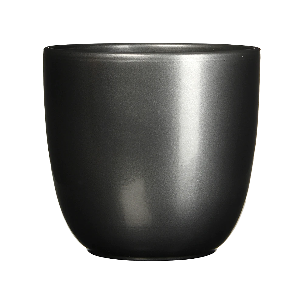Bloempot Tusca - D31 X H28.5cm - Antraciet 3 Bloempot Tusca - D31 X H28.5cm - Antraciet