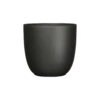 Bloempot Tusca - D28 X H25cm - Mat Zwart 1 Bloempot Tusca - D28 X H25cm - Mat Zwart -Groen Verkoop tusca pot rond zwart mat h25xd28cm bloempot 1 4
