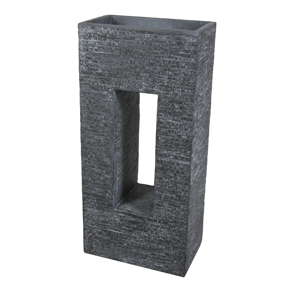 Plantenbak Utah Partition Window - L45 X B27 X H96cm - Donkergrijs 3 Plantenbak Utah Partition Window - L45 X B27 X H96cm - Donkergrijs