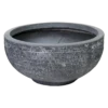 Plantenschaal Utah - D55 X H27cm - Donkergrijs -Groen Verkoop utah round bowl graphite d55h27 schaal 1 4