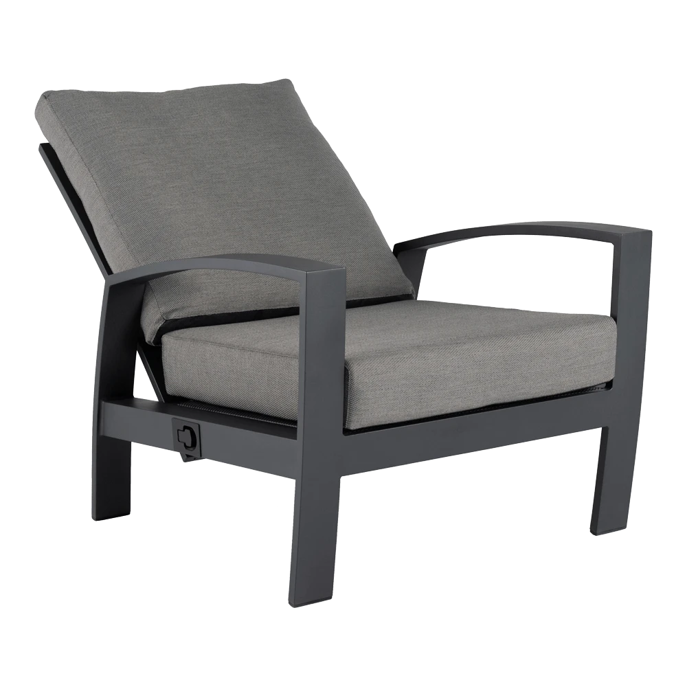 Valencia Loungestoel - Charcoal 5 Valencia Loungestoel - Charcoal - Afbeelding 3