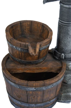 Waterornament Pomp Met Vaten - 74cm Hoog - Polystone 8 Waterornament Pomp Met Vaten - 74cm Hoog - Polystone -Groen Verkoop waterornament pomp met vaten 74cm hoog polystone 3